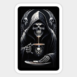Coffee or Death 3 Sticker